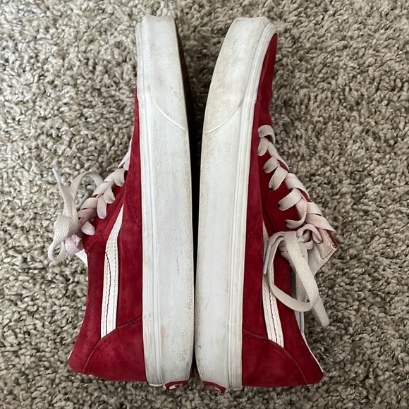 Vans - Red suede low top - Picture 6 of 6